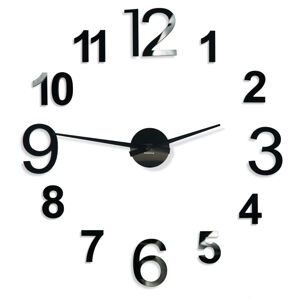 Nalepovacie hodiny Admirable 1A z540oa-1-1-x,100-130cm čierna